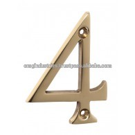 Antique Brass Alphabet House Number C