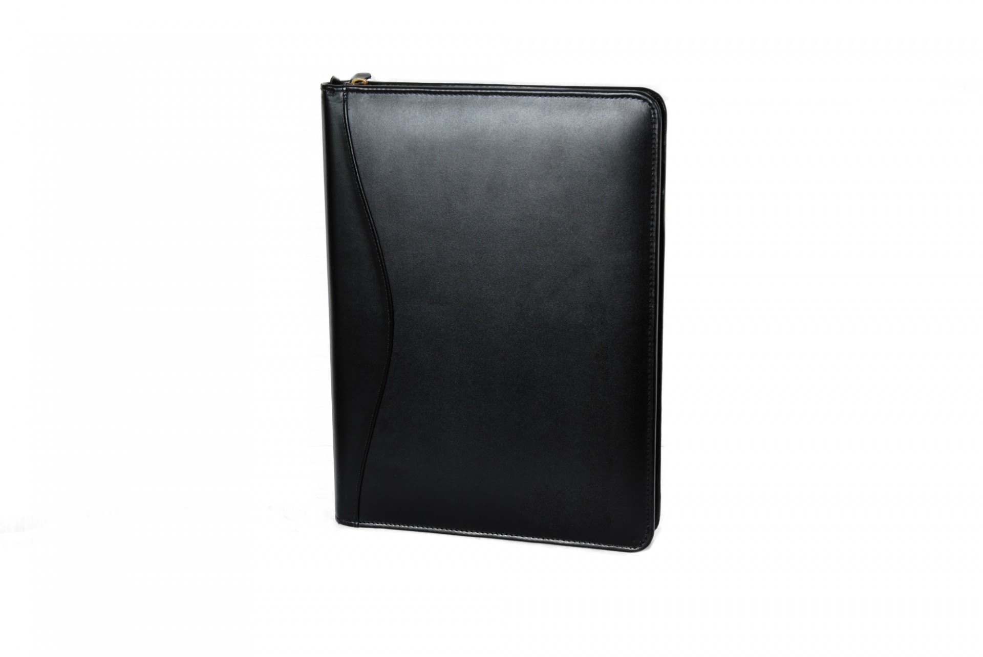 A4 zip closure leather ring binder cover / Leather portfolio and Organizer/Ring binders