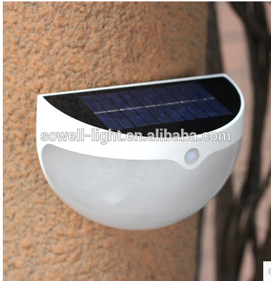 6-chips White High Lumen LED Solar Light for Garden wall Light High Quality