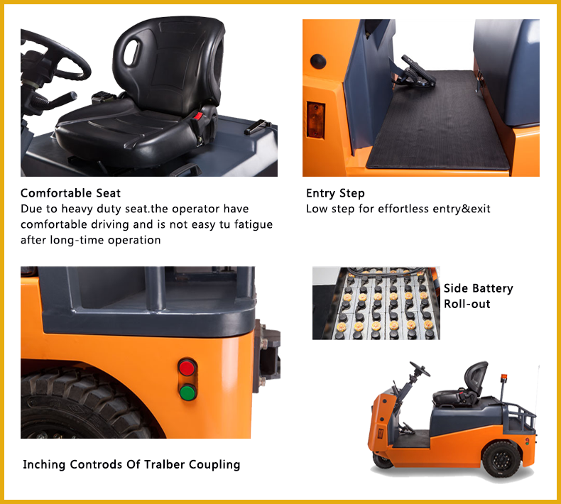 Sinolift QD60XT Three-wheel Sit-on Electric Towing Tractor