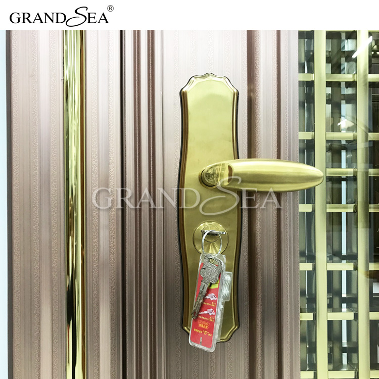 New stainless steel safety security door apartment main gate stainless steel door price