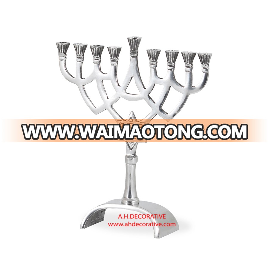 Simple Twist Aluminum Menorah