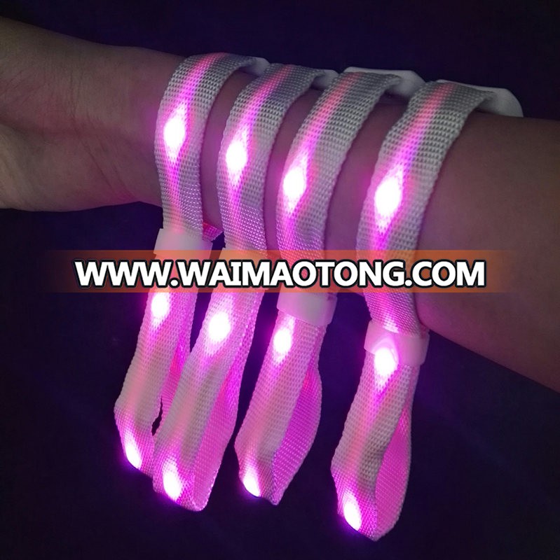 Remote controlled led bracelet band led bracelet for concert