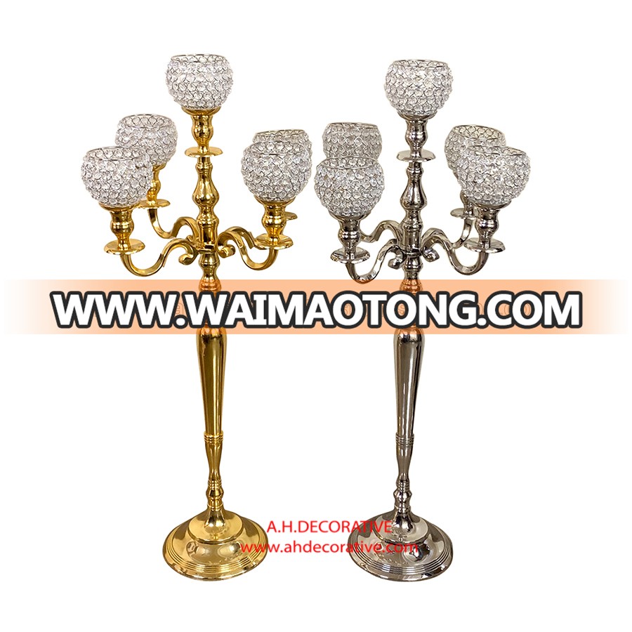 Gold Candelabra 5 Arms