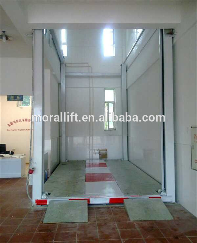 Hydraulic four post car lift for home use