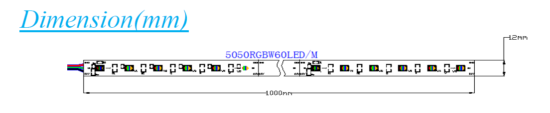 5050 RGBW (Built-in IC ) Dream Flexible Strip