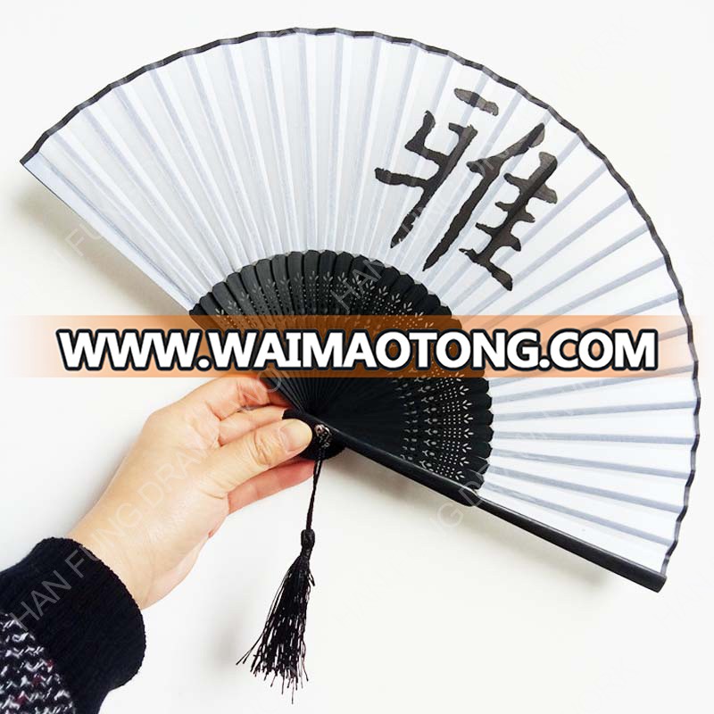 chinese style antique bamboo silk fan