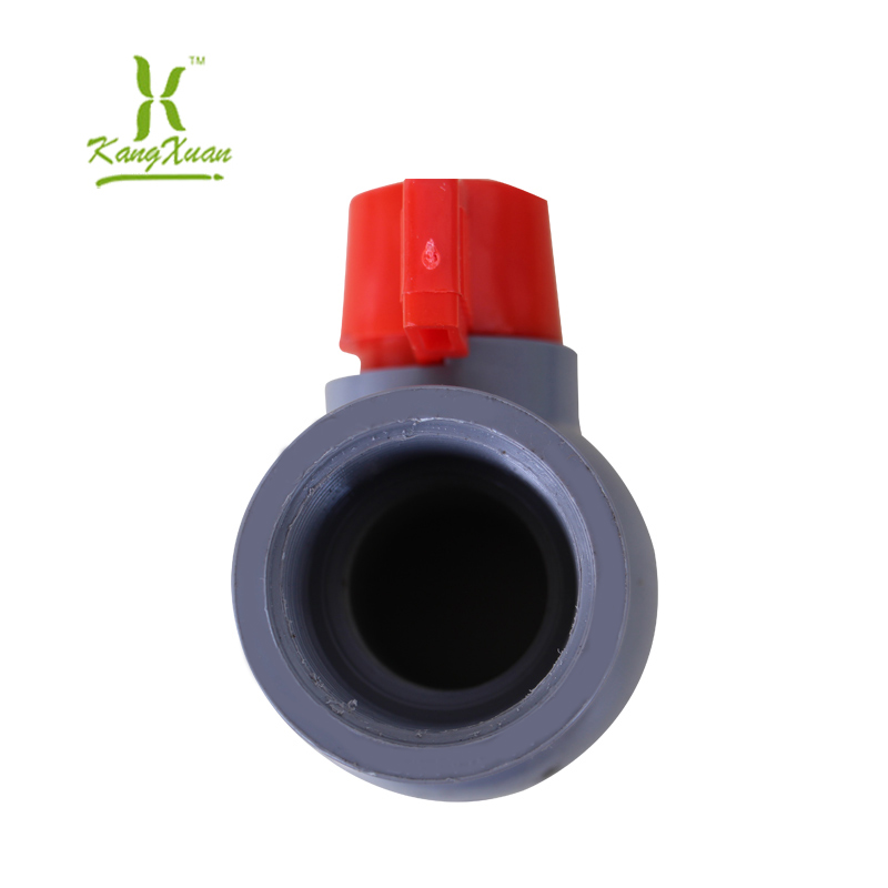 Hot selling Plastic Socket Thread Ship handle PVC Ball Valve