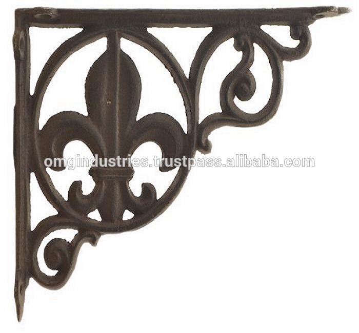 Antique Cast Iron Shelf Bracket Support Book Sink