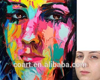 Personalized Original Custom Abstract Portraits Modern Paintings