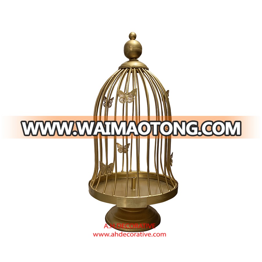 Gold Metal Bird Cage