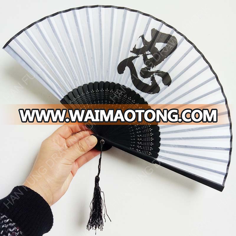 chinese style antique bamboo silk fan