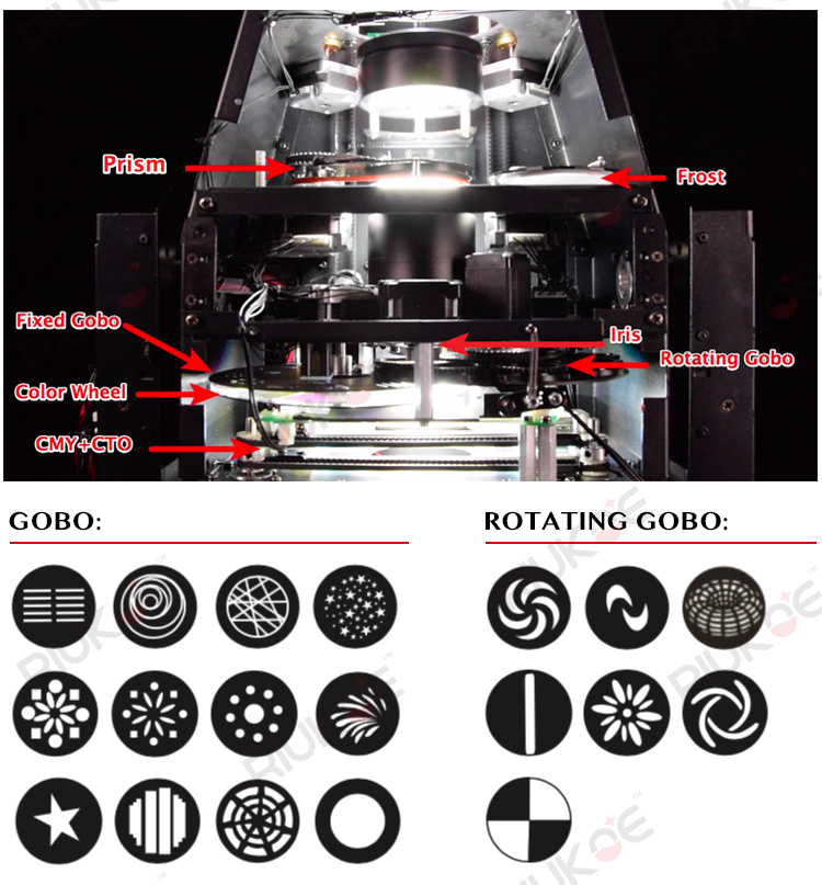 DJ LED moving head led 300w spot beam wash 3in1 CMY moving heads