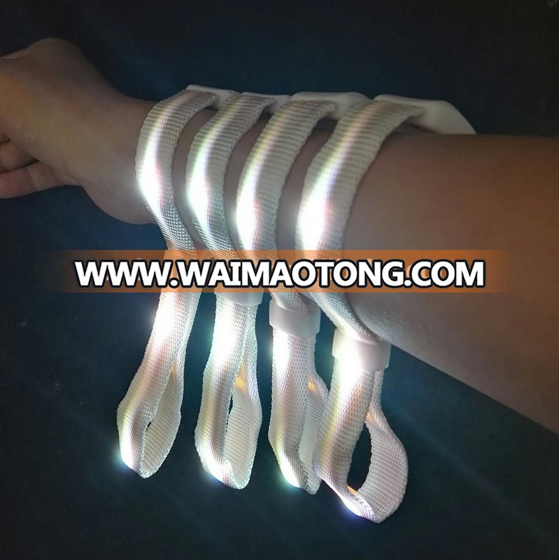 Remote controlled led bracelet band led bracelet for concert