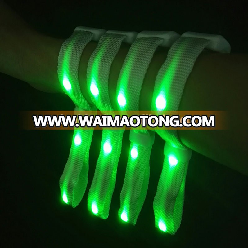 Remote controlled led bracelet band led bracelet for concert