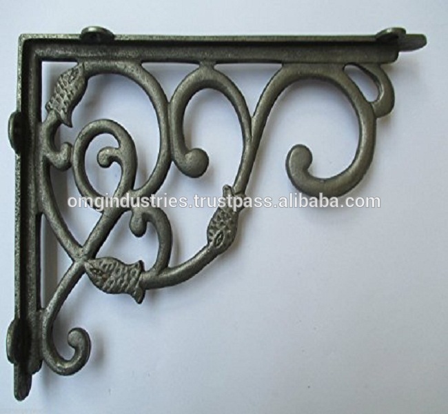 Antique Cast Iron Shelf Bracket Support Book Sink