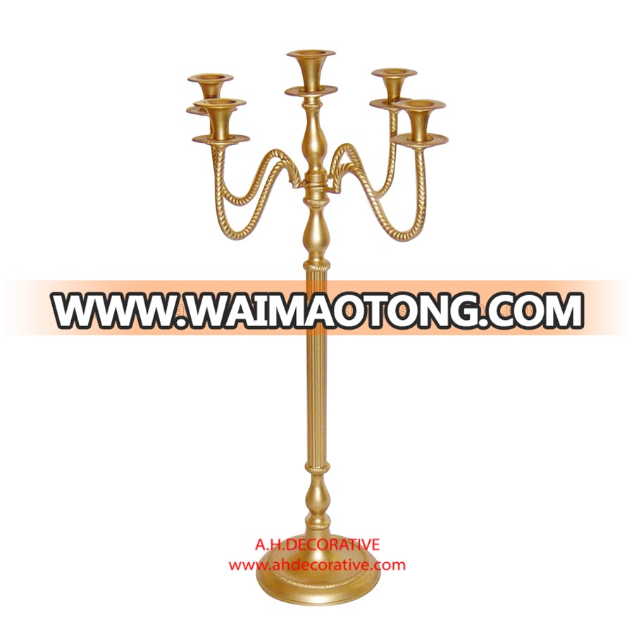 Decorative Gold Candelabra 5 Candle