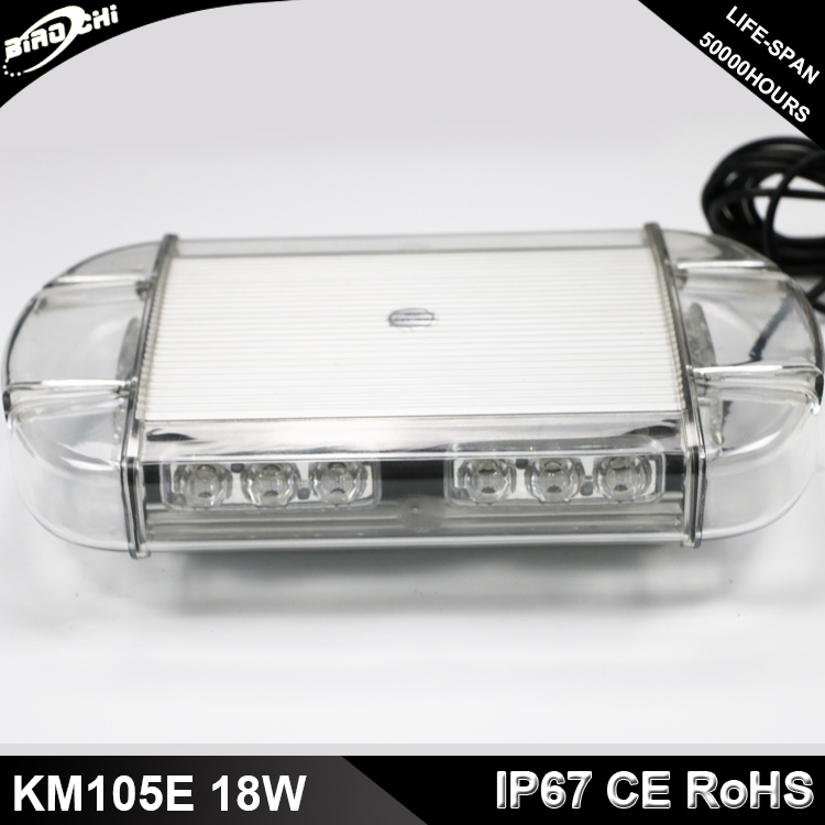 hot sales flashing 33.5cm 18W warning led light bar for police