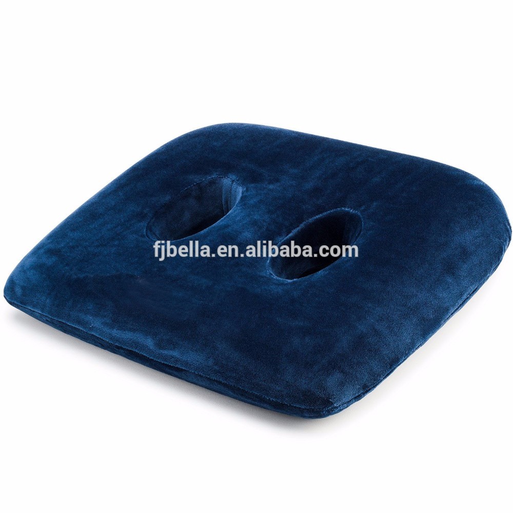 Updated version Ischial Tuberosity Comfort Foam Seat Cushion with Two Holes for Sitting Bones