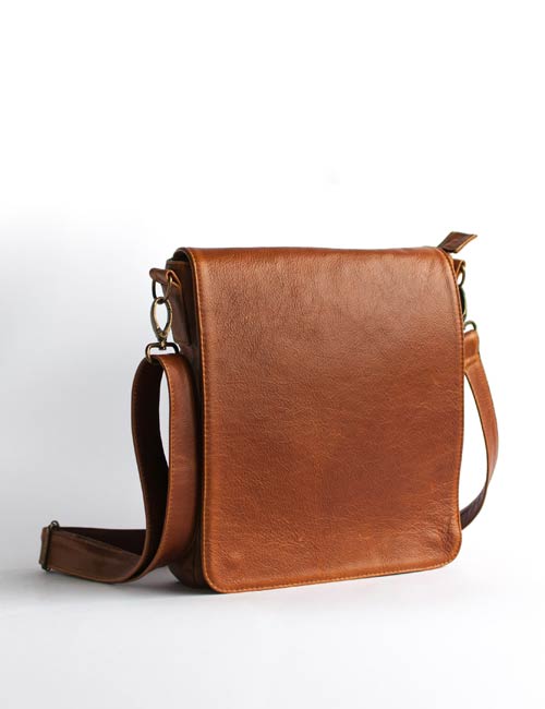 Leather Sling Crossbody Shoulder Bag