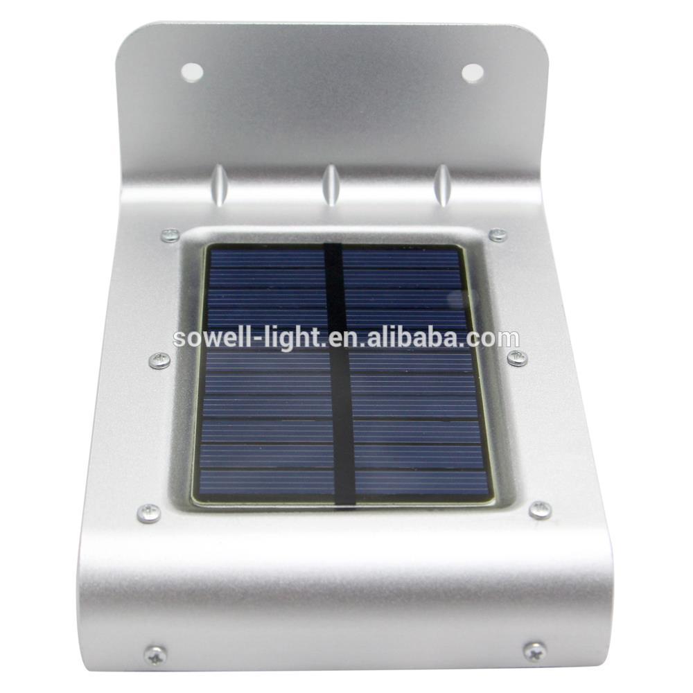 super thin steel body 16 LED Solar Power PIR Motion Sensor Garden Security Lamp Outdoor Waterproof Light