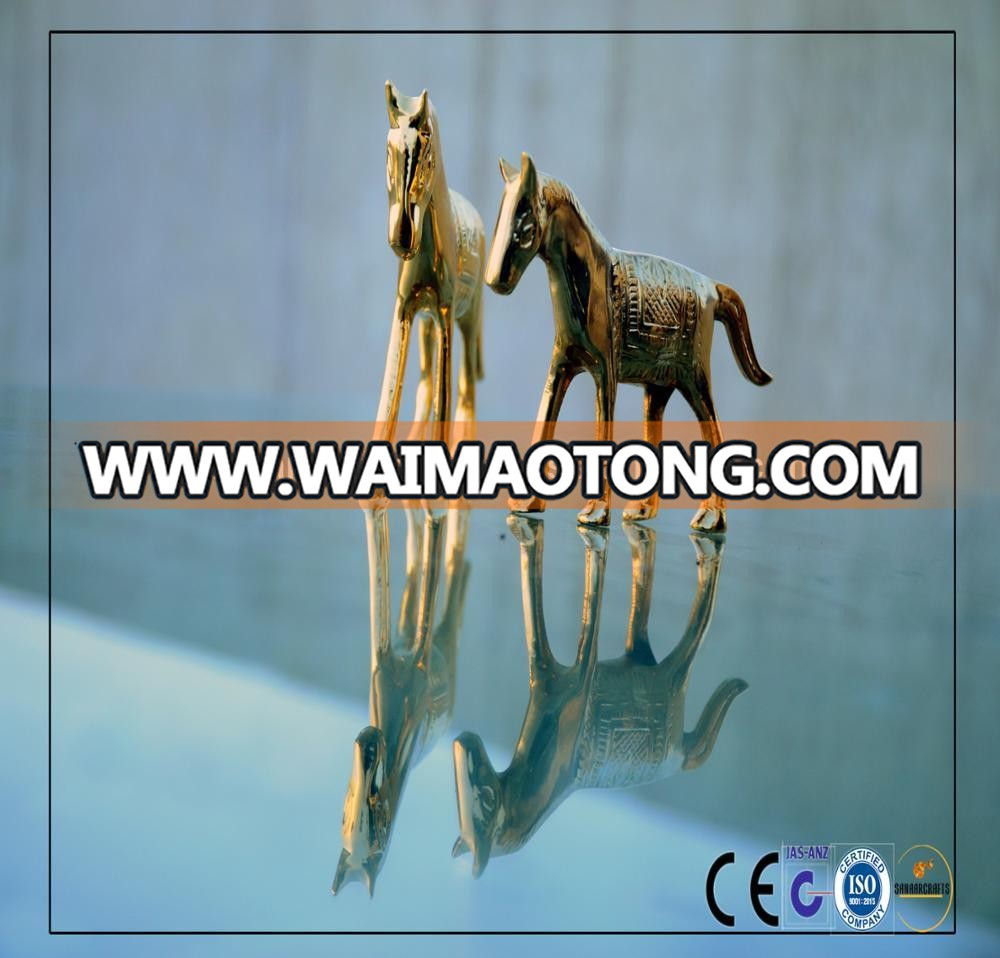 24k Gold Plated Horse Statue