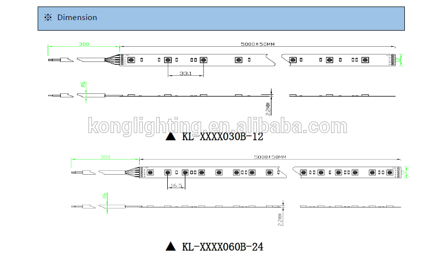 SRRW&SRWY 4 Color CCT Food Strip Light