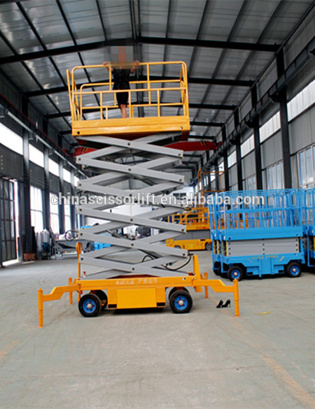 10M Mini electric platform lift man lift work platform scissor lift price