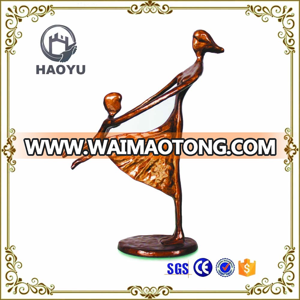 Home decorating art and crafts antique bronze children playing statues