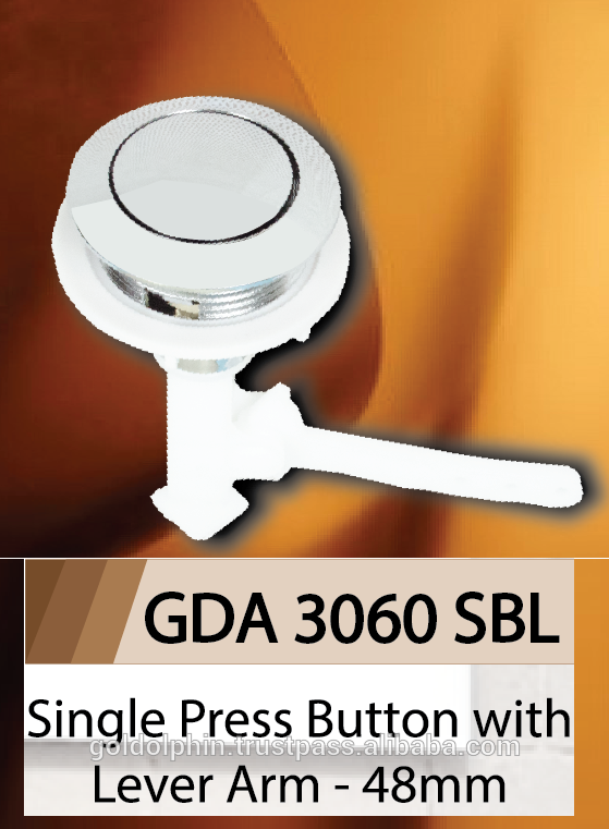 Toilet Single Press Button With Lever Arm 48mm