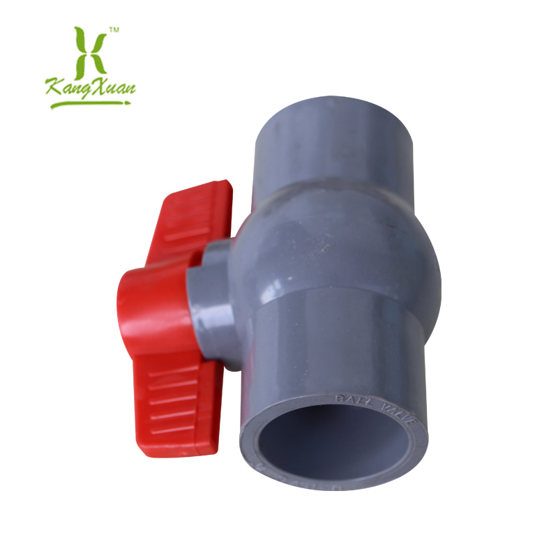 Hot selling Plastic Socket Thread Ship handle PVC Ball Valve