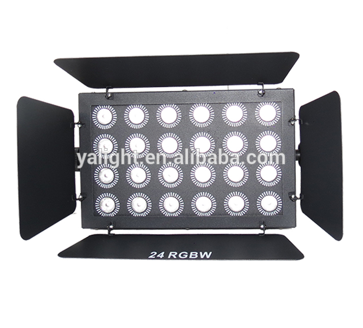 Manufacture  LED 24 10W RGBW LED flood light   RGBW led wall washer light DMX LED washing light