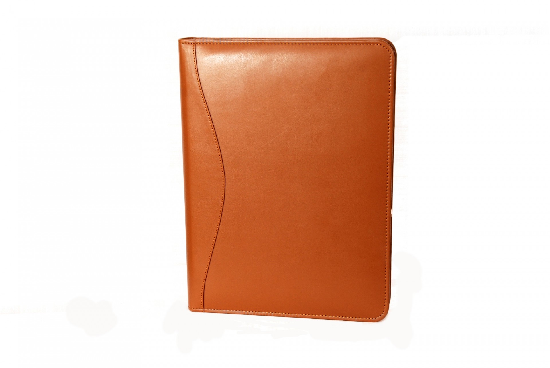 A4 zip closure leather ring binder cover / Leather portfolio and Organizer/Ring binders