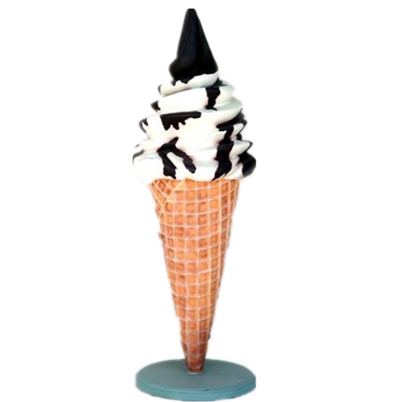 Outdoor large fiberglass ice cream statue for sale