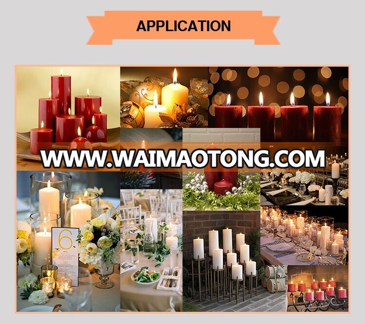 Wholesale church multi-color fragrance pillar candle for party decoration