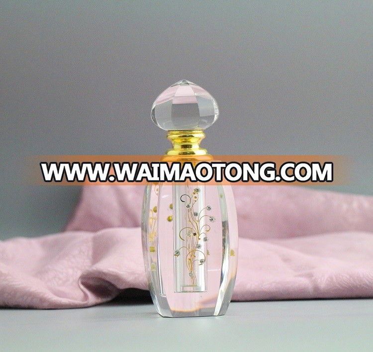 Square glass perfume bottle heart perfume bottle brand perfume bottle