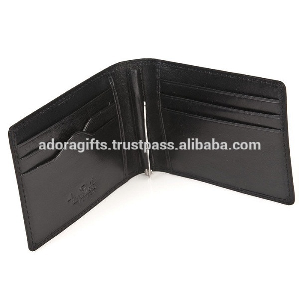 New Slim Wallet with Money Clip Finest Genuine Leather RFID Blocking Minimalist Bifold for Men