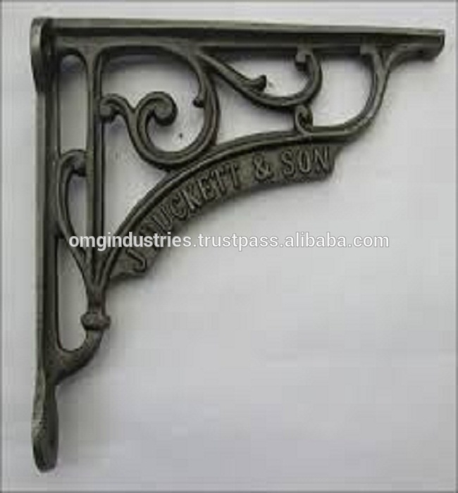 Antique Cast Iron Shelf Bracket Support Book Sink