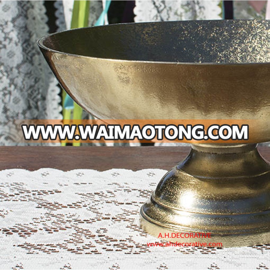 Metal Gold Compote Bowl Pedestal Base