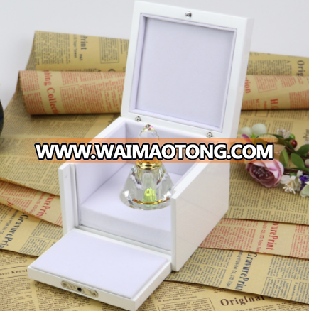 Custom perfume box packaging wooden box transparent lid