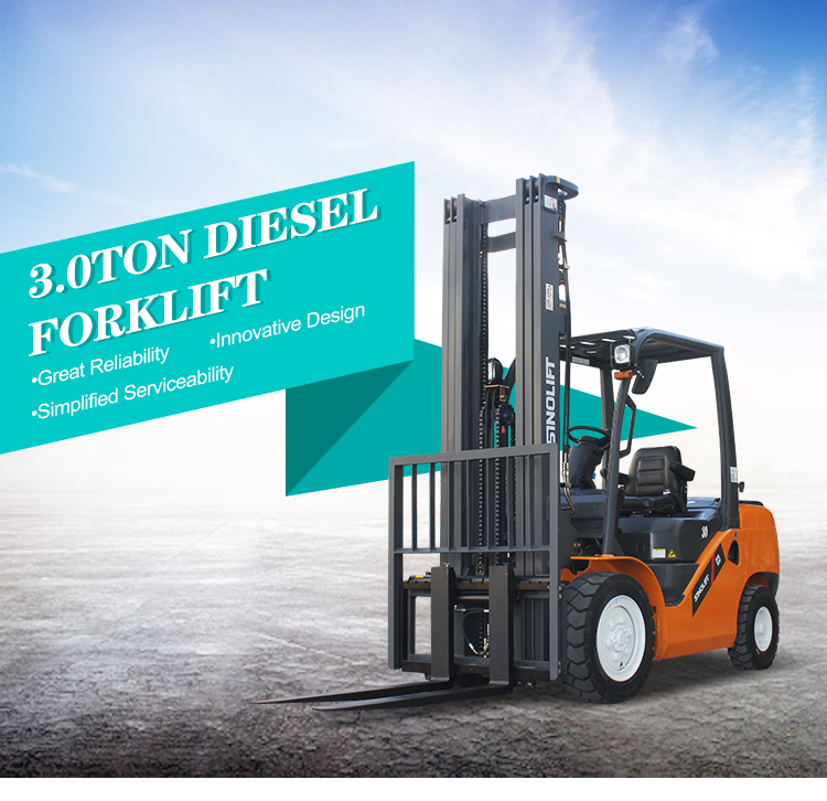 Sinolift CPCD30G manufacturing 3.0 Ton Diesel Forklift with international standards