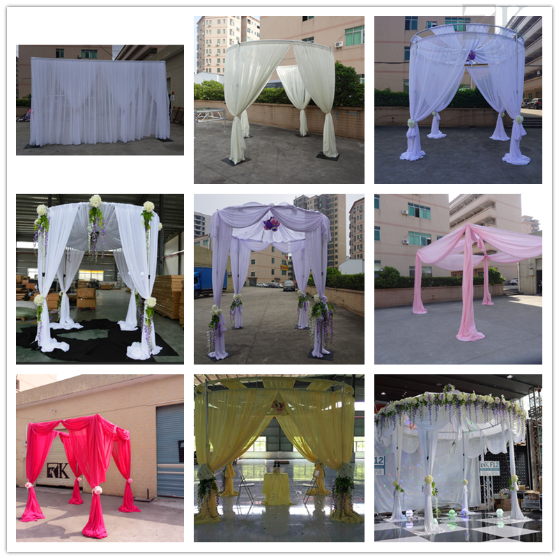 pipe and drape wedding reception tent