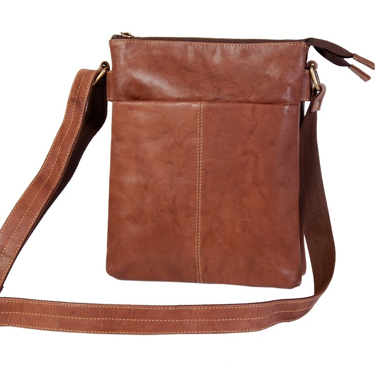 Leather Sling Crossbody Shoulder Bag