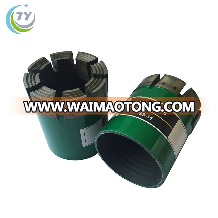 China manufacturer hard roack geological drilling impregnated nq diamond core drill bits