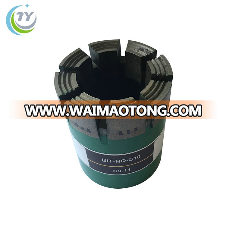 China manufacturer hard roack geological drilling impregnated nq diamond core drill bits