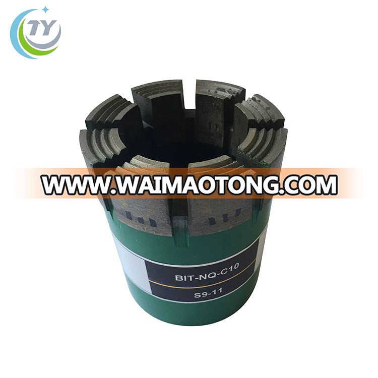 China manufacturer hard roack geological drilling impregnated nq diamond core drill bits