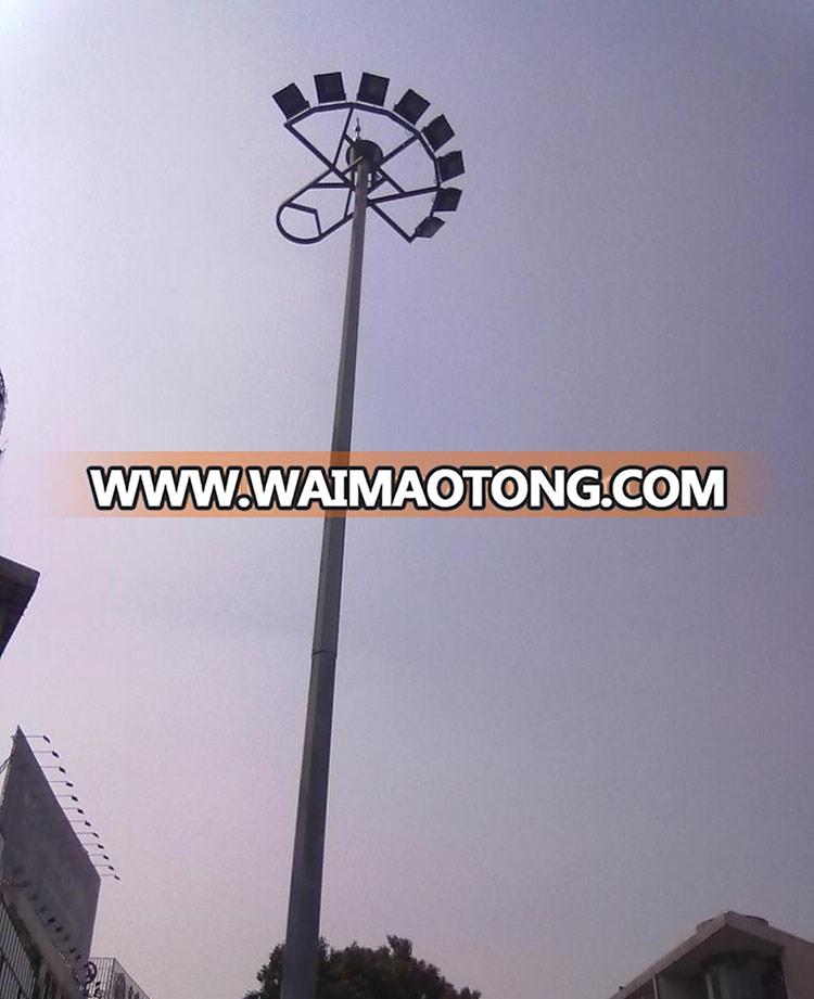 15-35m high pole light/high mast lighting tower steel square landscaped outdoor lighting mo<em></em>nopole high mast tower