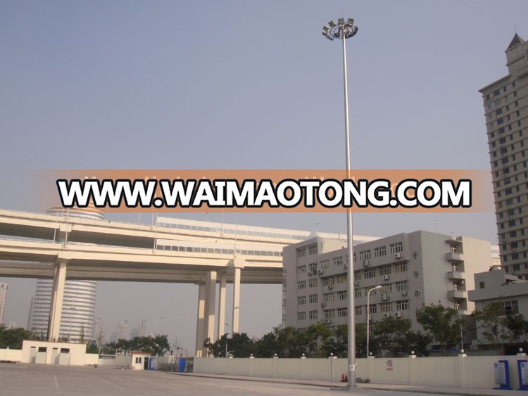 15-35m high pole light/high mast lighting tower steel square landscaped outdoor lighting mo<em></em>nopole high mast tower