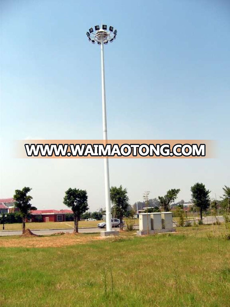 15-35m high pole light/high mast lighting tower steel square landscaped outdoor lighting mo<em></em>nopole high mast tower