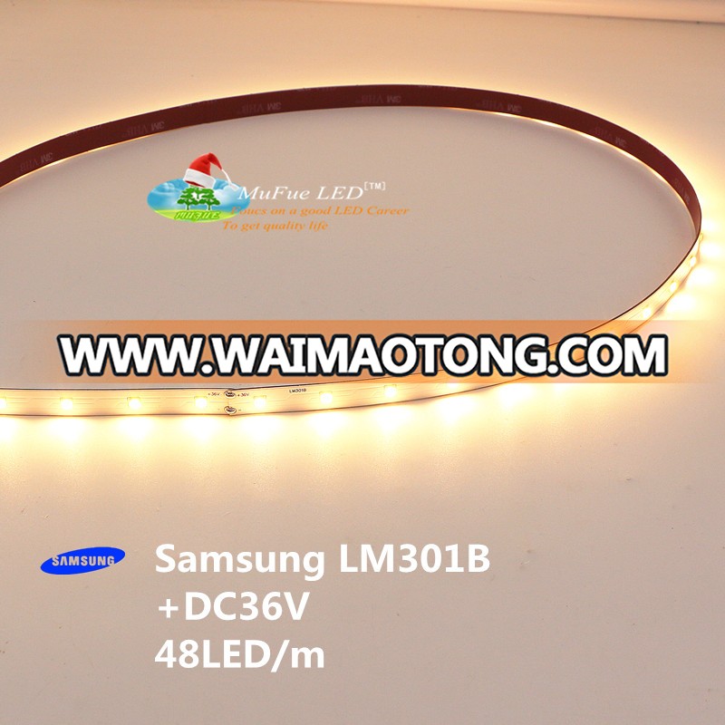 samsung LM301B smd3030 led strip 48LED 36volt without no resistor